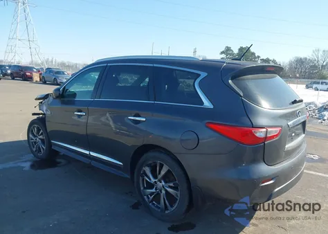 2013 Infiniti Jx35 z USA, uszkodzony, nr VIN 5N1AL0MNXDC304888